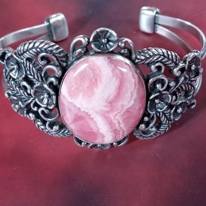 Beautiful & Alluring Genuine Sterling Silver Stone Bracelet by Carolyn Pollack!!
